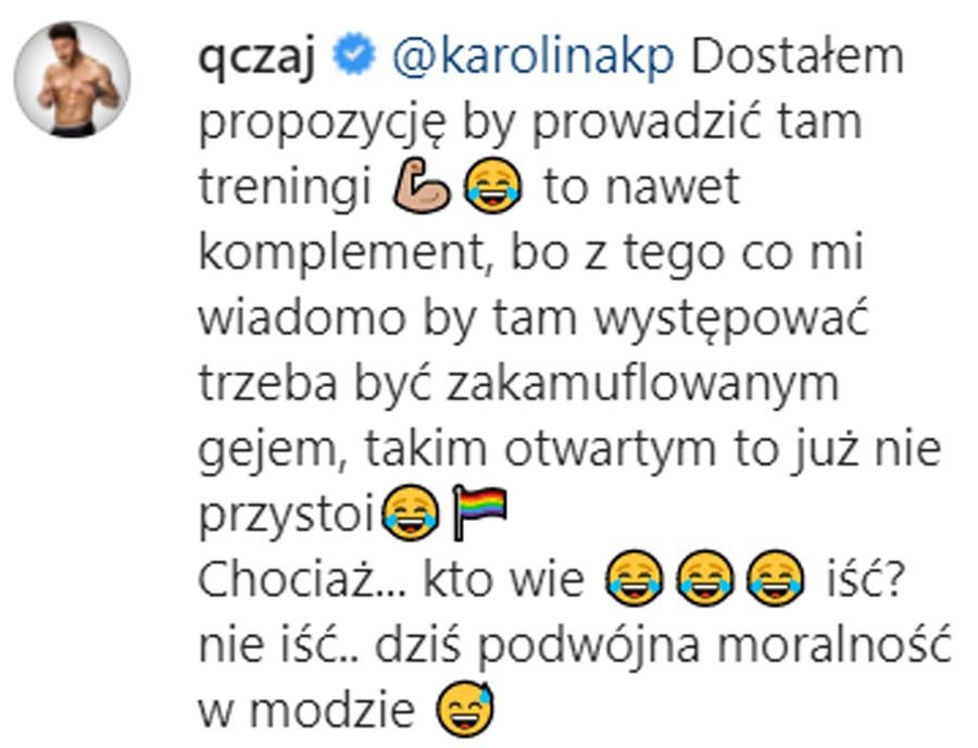 Qczaj ujawnia, że proponowano mu pracę w TVP Kobieta