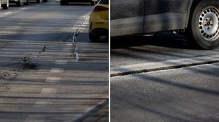 Kraków: Pęka ulica Kamieńskiego. Drogowcy badają przyczynę