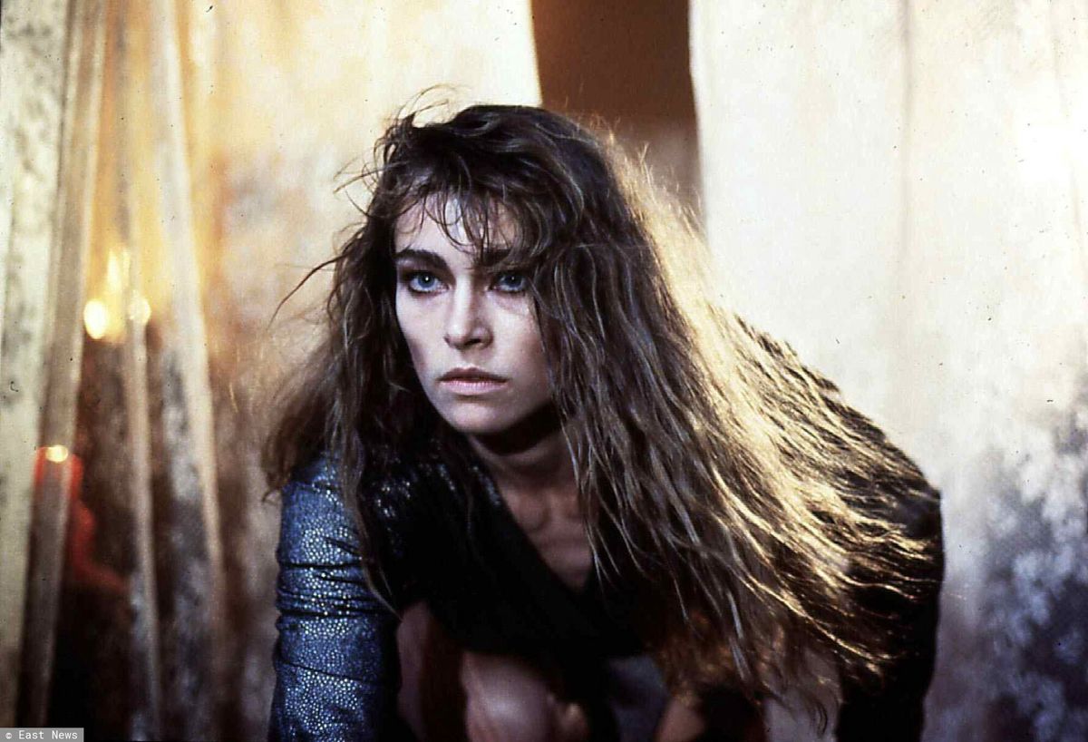 Joanna Pacuła jako Felize w "Pocałunku" Pena Denshama w 1988 r.
