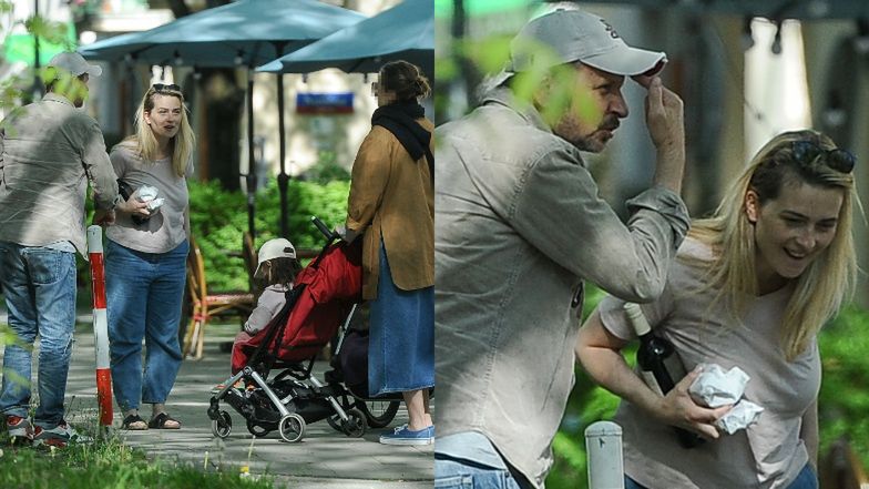 Bartłomiej Topa z żoną