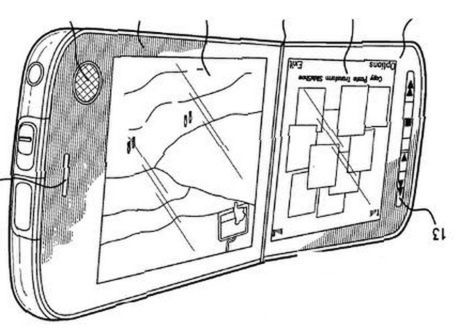Patent Nokii na klapkę z dotykowym ekranem 1