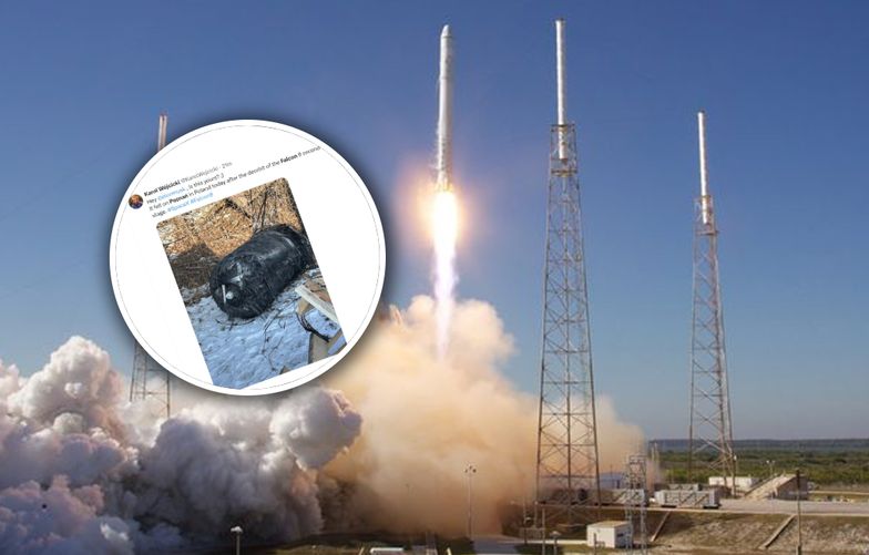 Fragment rakiety SpaceX odnaleziony pod Poznaniem. Służby zabezpieczają teren