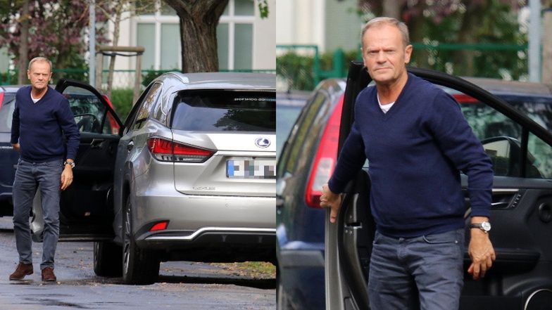 Donald Tusk odwiedza wnuczki