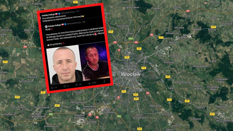 Mężczyzna poszukiwany przez czeską policję w związku z podejrzeniami o dokonanie zbrodni w Pradze, znaleziony został martwy w pokoju hotelowym we Wrocławiu