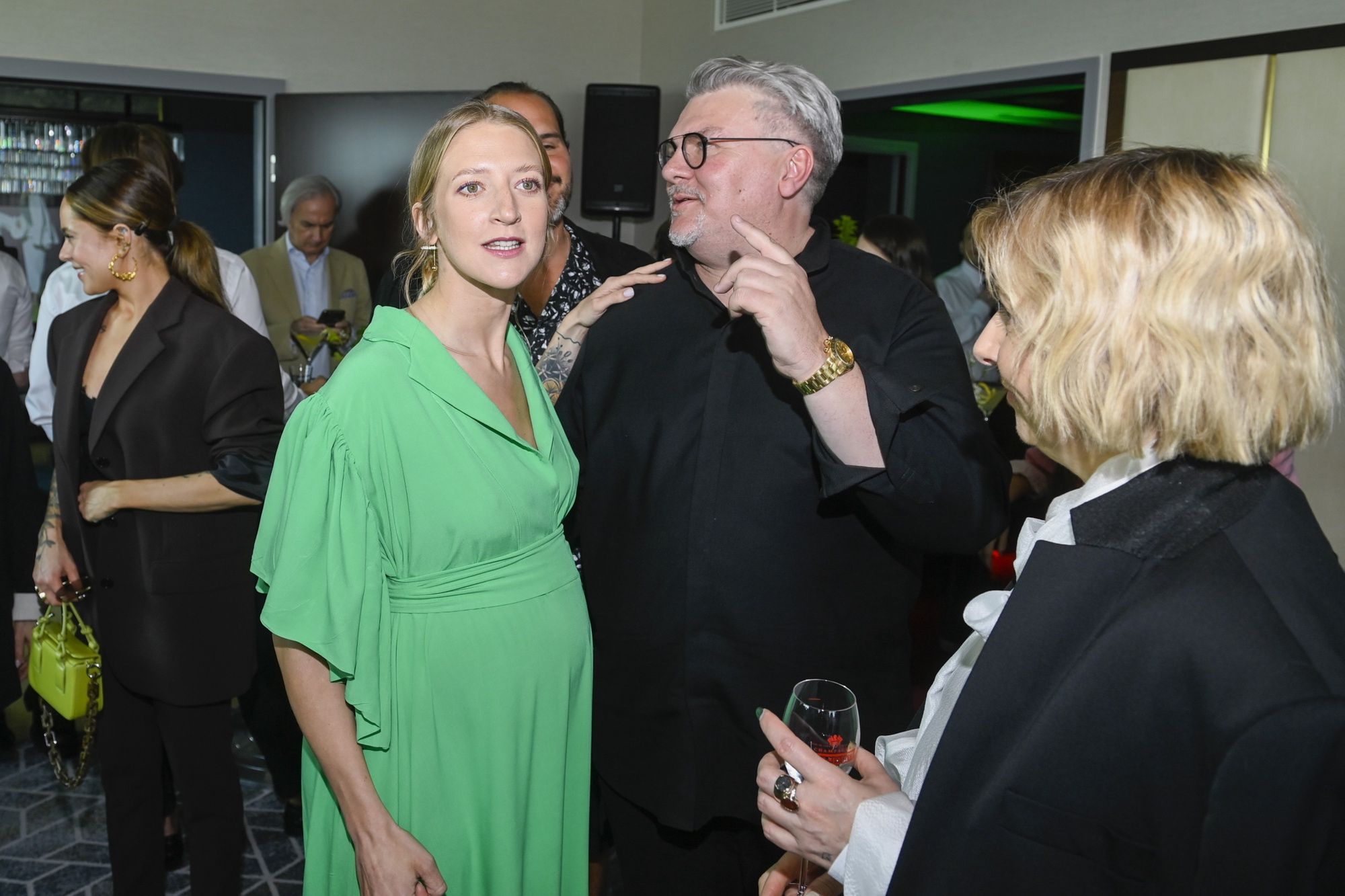 Lara Gessler na pokazie kolekcji MMC