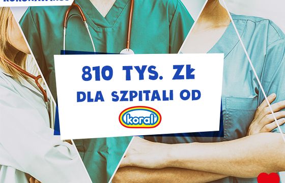 Producent lodów Koral ofiaruje ponad 800 tysięcy złotych na walkę z koronawirusem