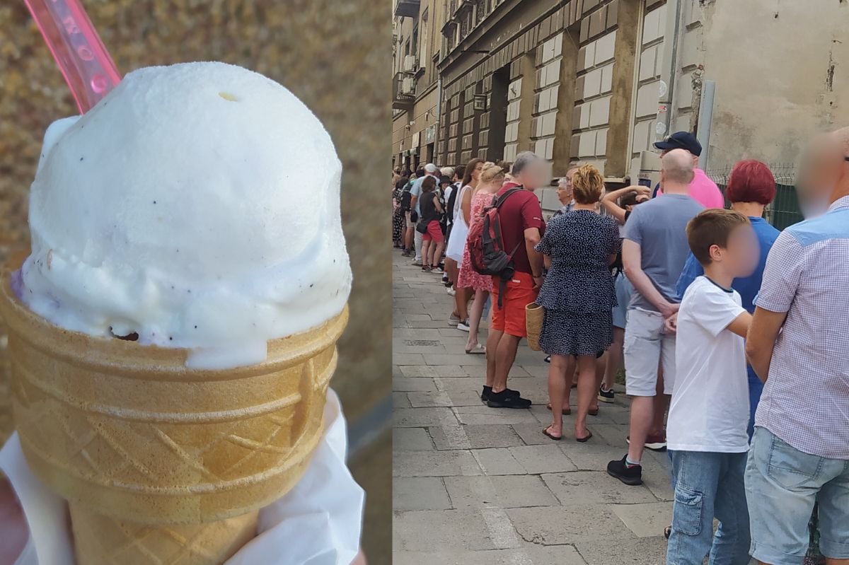 Tych lodów chce spróbować każdy. Najdłuższa kolejka miała 60 metrów