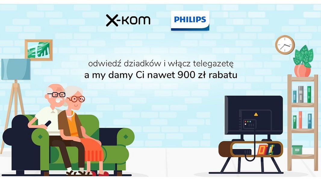 x-kom i Philips zachęcają do włączenia telegazety, fot. materiały prasowe