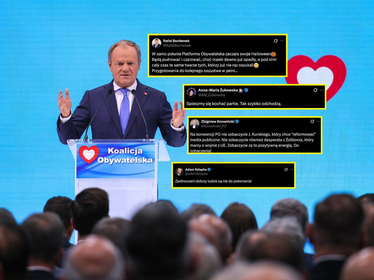 "Halloween" Platformy Obywatelskiej. Lawina komentarzy po politycznej sobocie