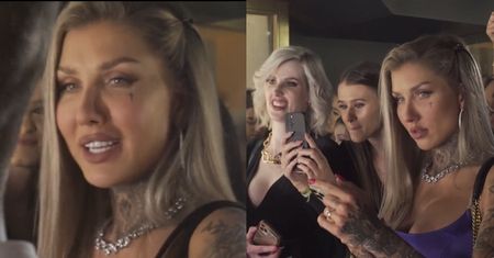 Unikająca ścianek Deynn "bawi się" na evencie z nosem w telefonie (WIDEO)