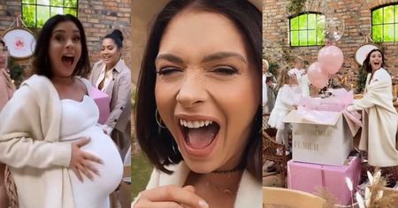 Wyczekująca porodu Klaudia Halejcio bawi się w najlepsze na baby shower z Patricią Kazadi (ZDJĘCIA)
