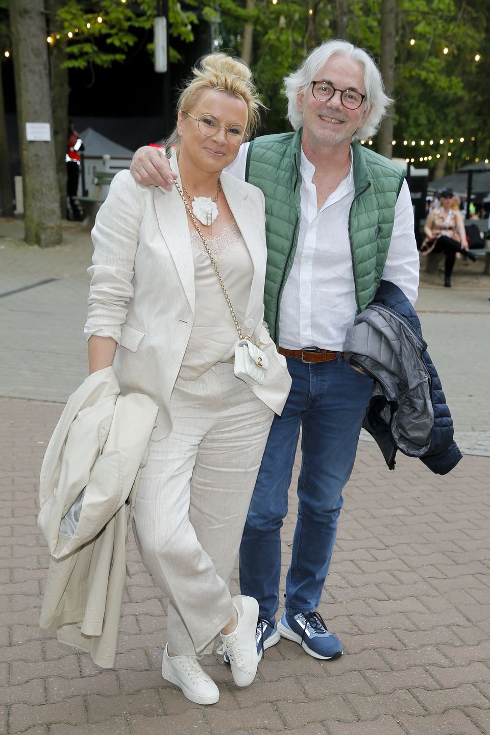 Robert Janowski z żoną Moniką na festiwalu w Sopocie