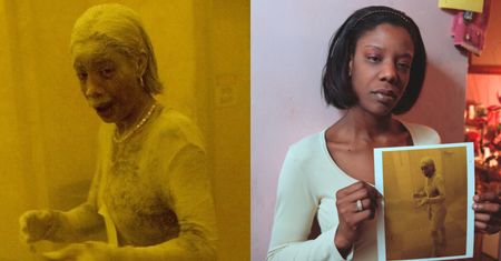 Marcy Borders, później nazywana "The Dust Lady", cudem ocalała w zamachu na World Trade Center. Później żałowała, że przeżyła