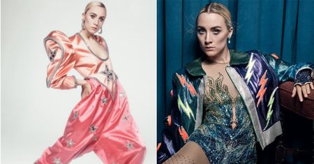Saoirse Ronan pozuje w ubraniach Eltona Johna