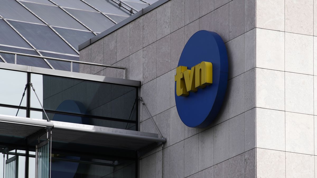 The TVN logo is seen at the broadcasters headquarters in Warsaw, Poland on September 18, 2019. The TVN broadcaster, owned by American Discovery networks is  one of the few independent networks left in Poland after the increasingly authoritarian government has tightened its grip on the media in the country. (Photo by Jaap Arriens/NurPhoto via Getty Images)