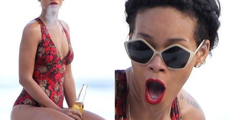 Rihanna pije i pali na jachcie! (ZDJĘCIA)