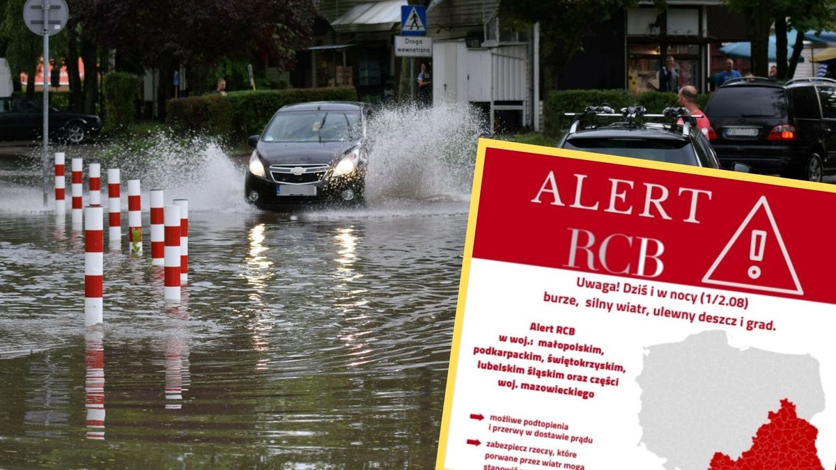 Potężne burze. Alert RCB w Polsce