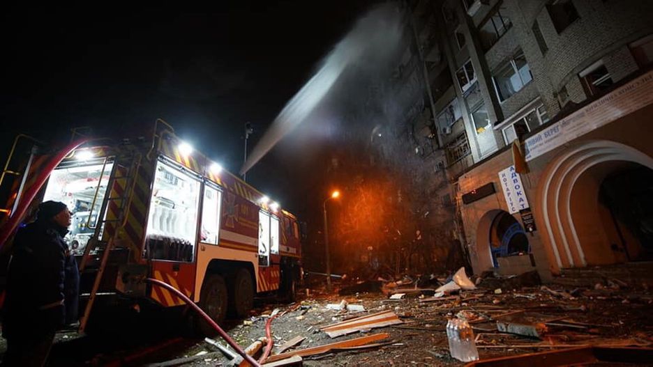 Walki w Kijowie PAP/DSNS