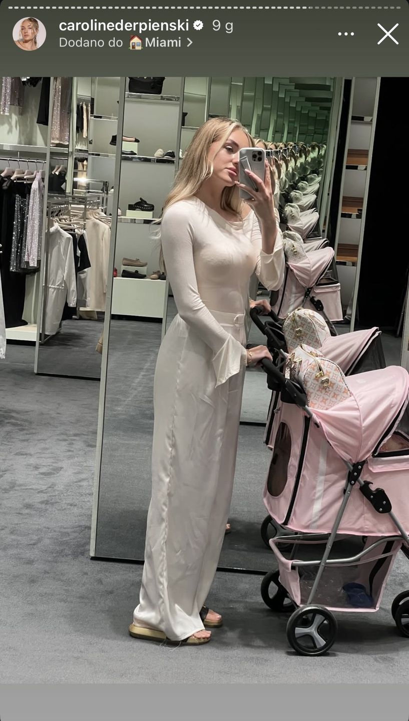 Caroline Derpieński w szale zakupów