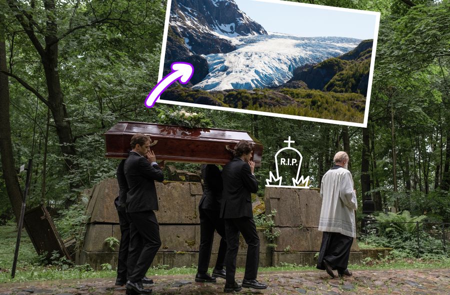 Pogrzeb lodowca Zugspitze