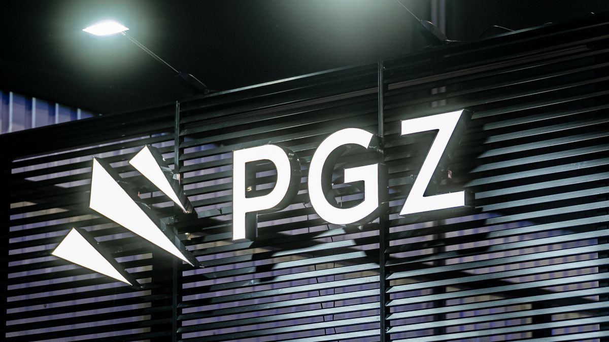 The Polska Grupa Zbrojeniowa (PGZ) logo is seen during the Warsaw Defence Expo in Warsaw, Poland, on [Month Day, Year]. (Photo by Marek Antoni Iwanczuk/NurPhoto via Getty Images)