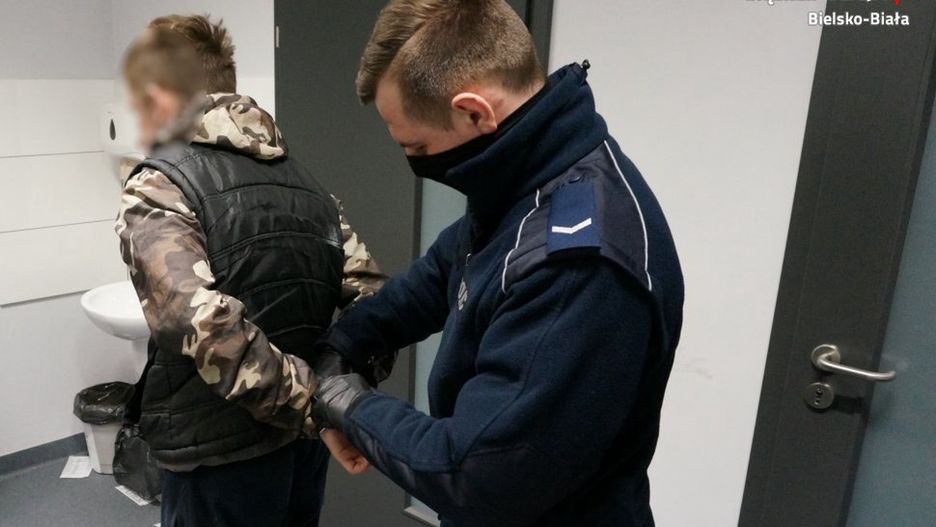 Bielsko-Biała. 22-latek wybrał się na złodziejski spacer.