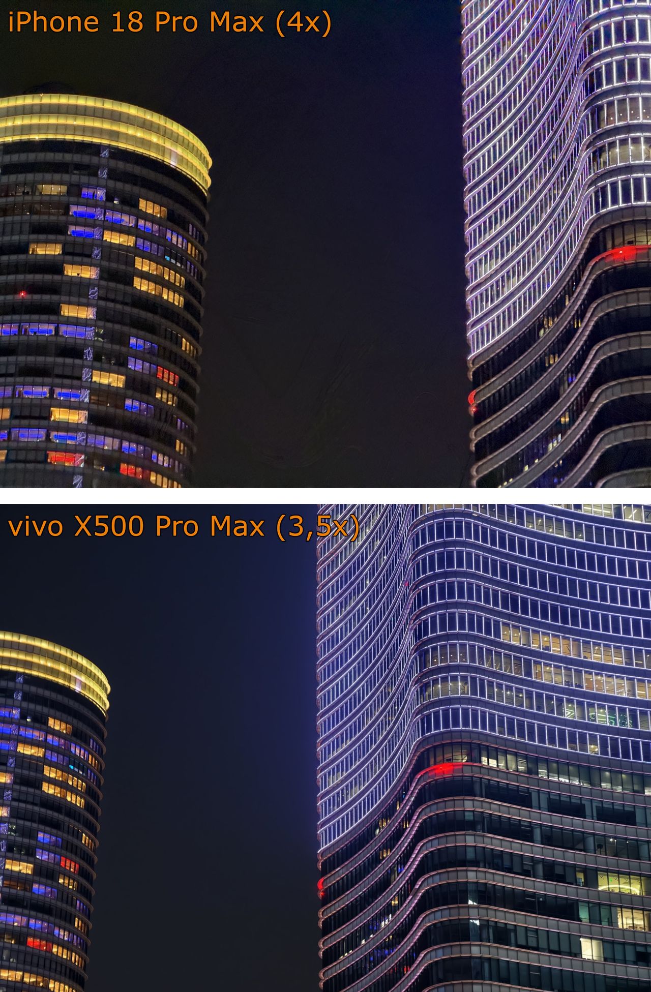 iPhone 18 Pro Max vs vivo X500 Pro Max