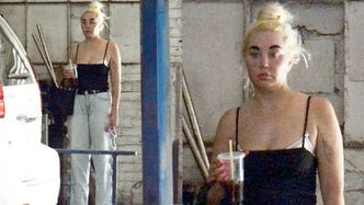 Szczuplejsza o14 kilogramów Amanda Bynes sfotografowana u mechanika (ZDJĘCIA)