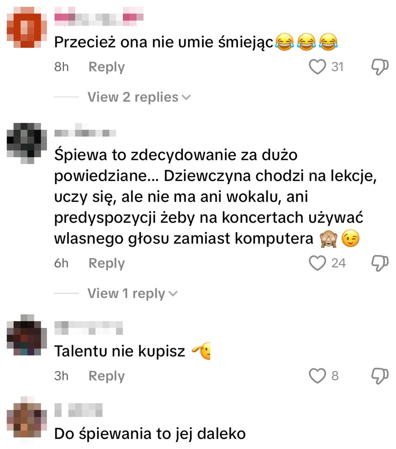 Komentarze po koncercie Wersow