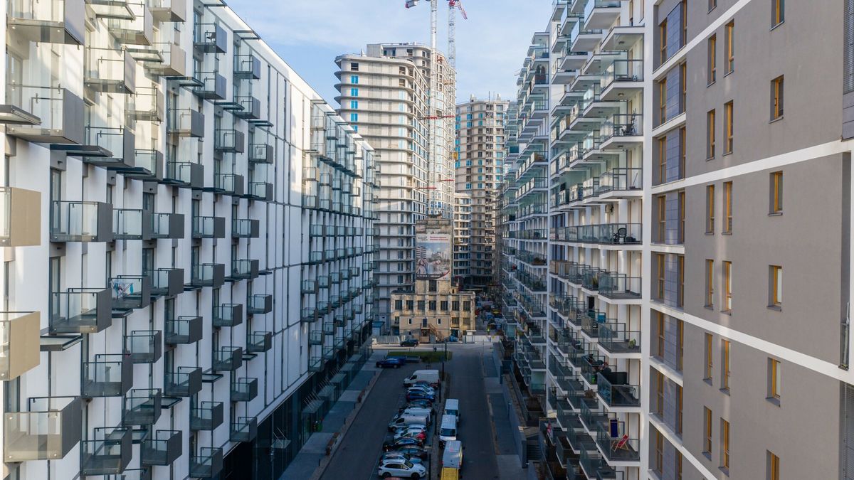 reporter_baza_2020-1203.12.2020 Warszawa, Kasprzaka Budowa kompleksu mieszkaniowego. Duze zageszczenie budynkow wykorzystuje kazdy dostepny metr kwadratowy powierzchni.  fot. Lukasz Szczepanski/REPORTERLukasz Szczepanski/REPORTER