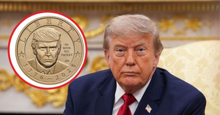 Złota jednodolarówka z podobizną Trumpa. Wiadomo, jak będzie wyglądać
