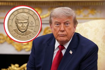 Złota jednodolarówka z podobizną Trumpa. Wiadomo, jak będzie wyglądać
