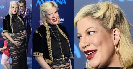 Tori Spelling w piątej ciąży pozuje z rodziną (ZDJĘCIA)