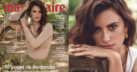 Zadumana Penelope Cruz trzyma się gałęzi