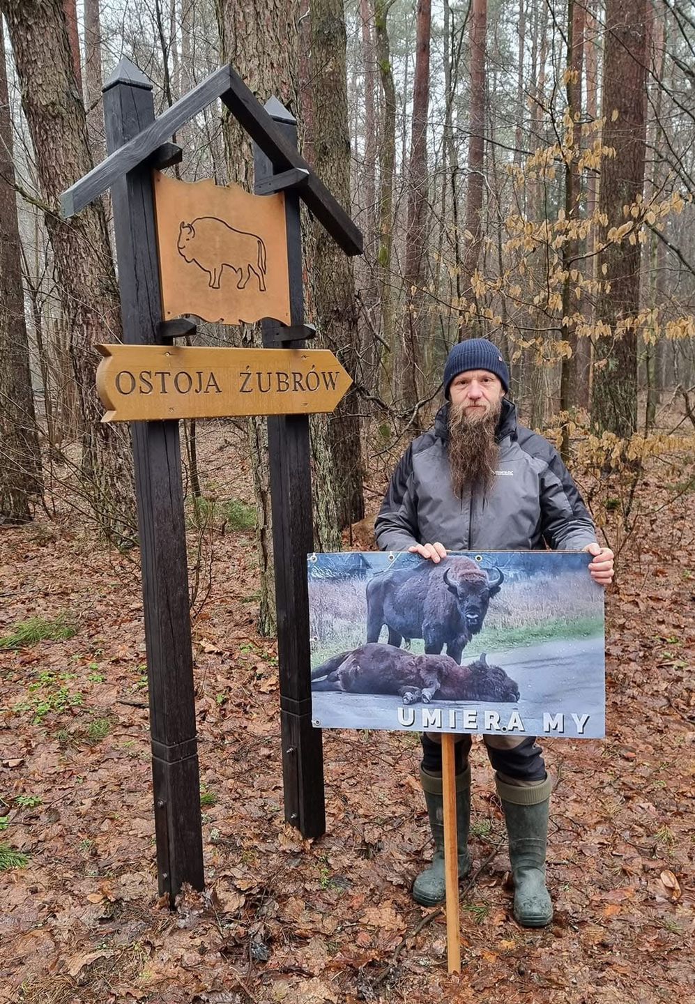 Tomasz mocno angażuje się w sprawy Puszczy Białowieskiej