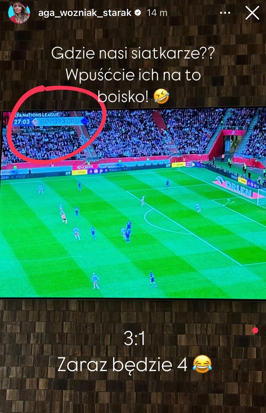 Agnieszka Woźniak-Starak kpi z polskich piłkarzy