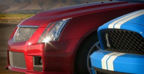 Bitwa mocarzy - Caddy CTS-V vs. Ford Mustang GT500