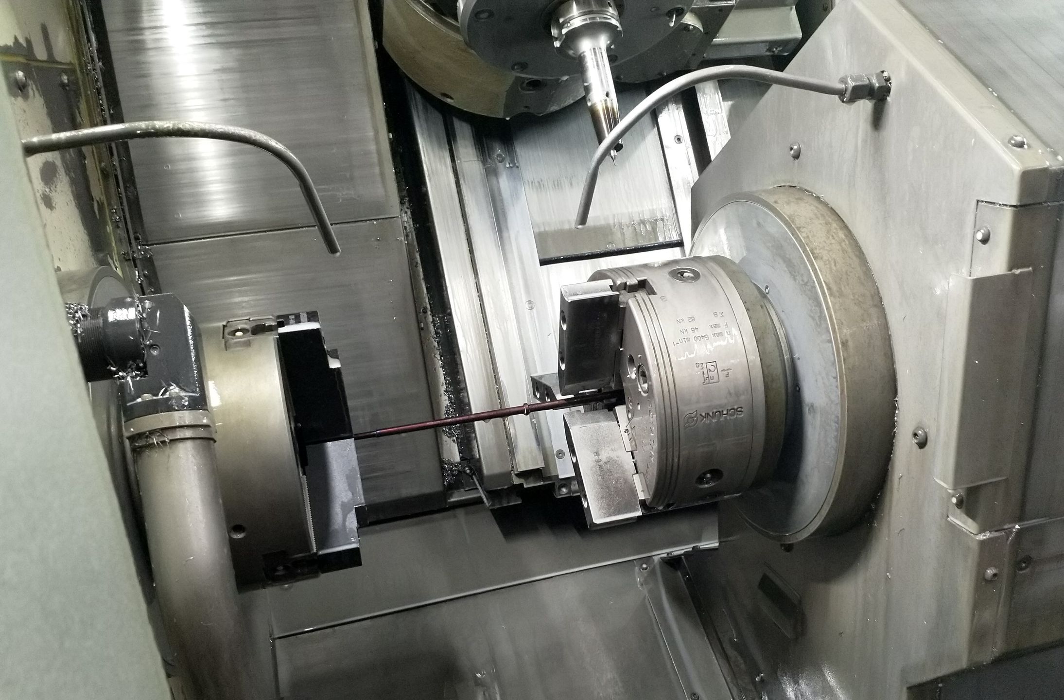 Popychacz do karabinu MWS-25/38 podczas produkcji.