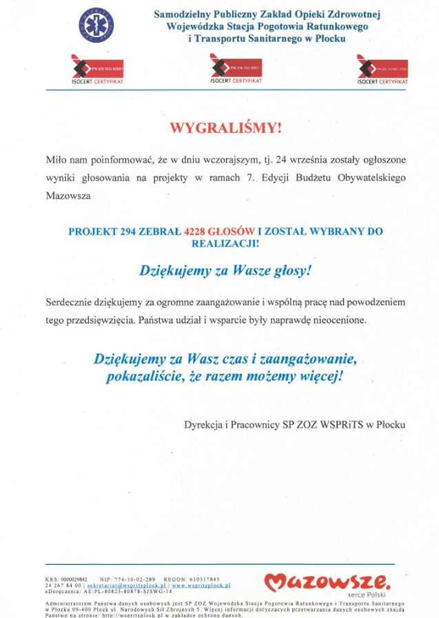 Dwa nowe ambulanse 
