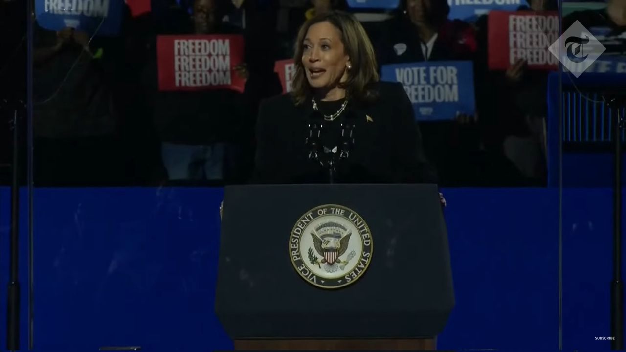 Kamala Harris przed ogłoszeniem wyników wyborów prezydenckich