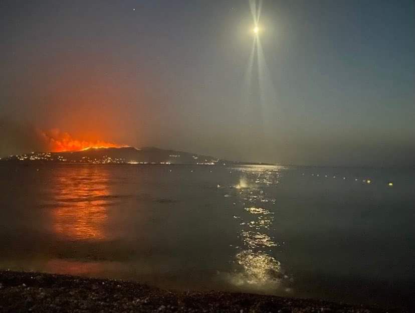 Korfu widziane z albańskiej Sarandy