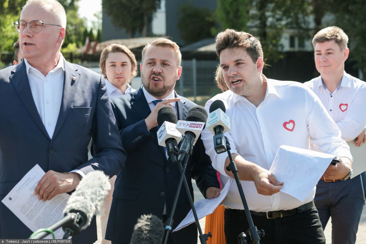 Jacek Ozdoba na konferencji PO 