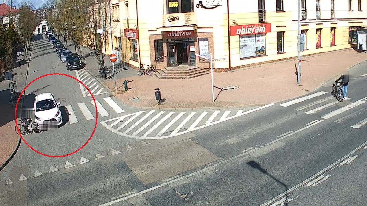 Niebezpieczne zdarzenie na przejściu dla pieszych