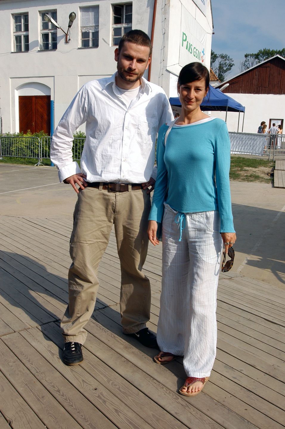 Maja Ostaszewska i Łukasz Barczyk w 2004 r.