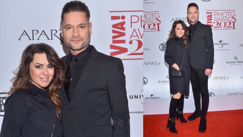 Beata Tadla z mężem