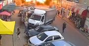 Moment bestialskiego ataku Rosjan na Konstantynówkę. Rakiety spadły na targ