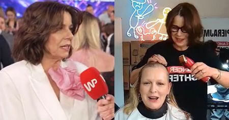 Agata Kulesza ogoliła głowę Katarzynie Nosowskiej. "Nigdy wcześniej nie miałam maszynki do golenia w rękach" (WIDEO)