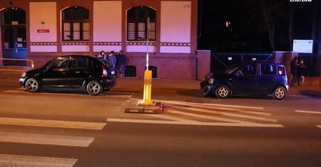 Chorzów. Potrącona kobieta na przejściu dla pieszych. Auto wjechało w auto