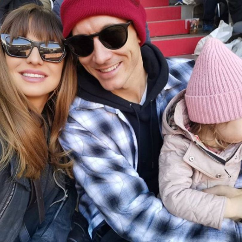 Robert Lewandowski ,Anna Lewandowska, Klara Lewandowska