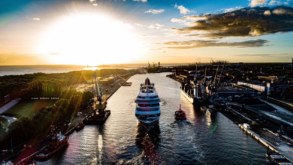 MS Europa w gdańskim porcie